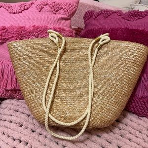 Woven Straw Tote Bag Shoulder Bag